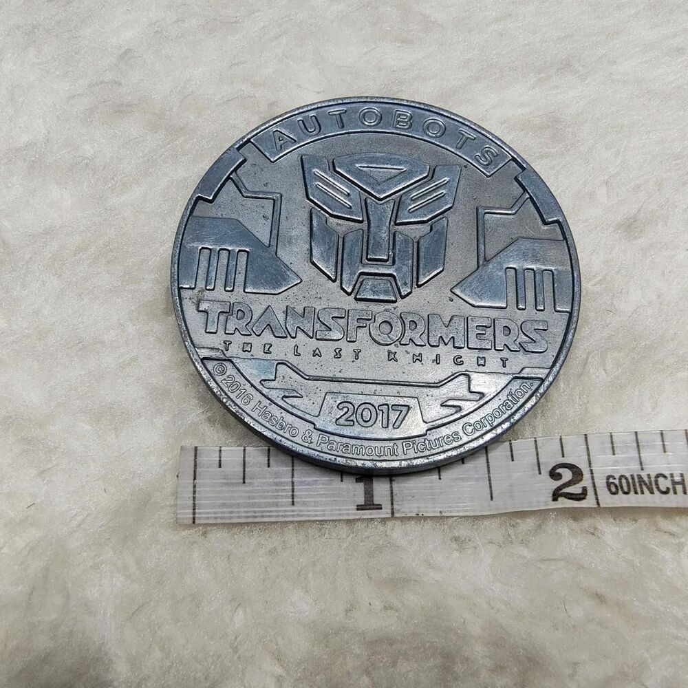 Transformers The Last Knight Bumblebee silver coin